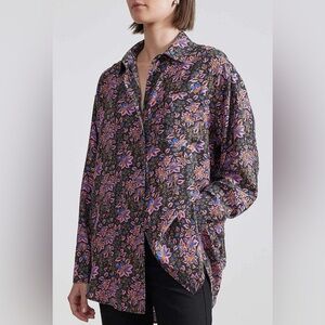 Apiece Apart Silk Button-Up Shirt
